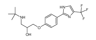 1-(tert-butylamino)-3-[4-[5-(trifluoromethyl)-1H-imidazol-2-yl]phenoxy]propan-2-ol Structure