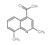 2,8-DIMETHYL-4-QUINOLINECARBOXYLIC ACID Structure