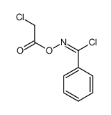 [[chloro(phenyl)methylidene]amino] 2-chloroacetate Structure