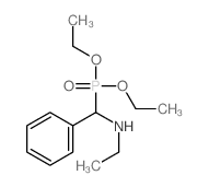 N-(diethoxyphosphoryl-phenyl-methyl)ethanamine结构式