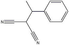 (1-phenylethyl)malononitrile structure