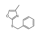 2-benzylsulfanyl-4-methyl-1,3-oxazole结构式