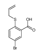 5-bromo-2-prop-2-enylsulfanylbenzoic acid Structure