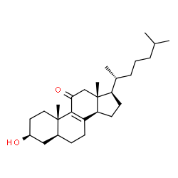 3-hydroxycholest-8-en-11-one结构式