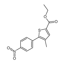 ethyl 4-methyl-5-(4-nitrophenyl)thiophene-2-carboxylate结构式