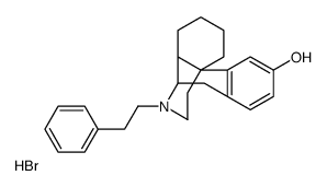 Morphinan-3-ol,17-phenethyl-,hydrobromide,(+)结构式