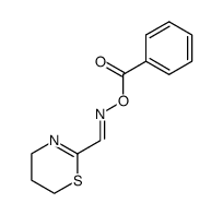 5,6-dihydro-4H-[1,3]thiazine-2-carbaldehyde O-benzoyl-oxime结构式