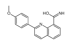 2-(4-methoxyphenyl)quinoline-8-carboxamide Structure