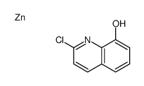 2-chloroquinolin-8-ol,zinc Structure