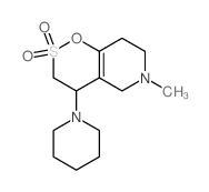 1,2-Oxathiino[5,6-c]pyridine,3,4,5,6,7,8-hexahydro-6-methyl-4-(1-piperidinyl)-, 2,2-dioxide structure