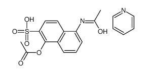 5-acetamido-1-acetyloxynaphthalene-2-sulfonic acid,pyridine Structure