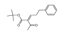 tert-butyl 2-acetyl-5-phenylpent-2-enoate Structure