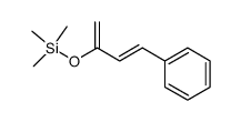 {(1E)-3-[(trimethylsilyl)oxy]buta-1,3-dien-1-yl}benzene结构式