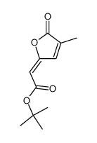 tert-butyl (E)-2-(4-methyl-5-oxofuran-2(5H)-ylidene)acetate Structure