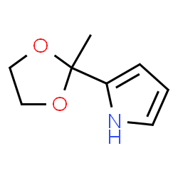 1H-Pyrrole,2-(2-methyl-1,3-dioxolan-2-yl)-(9CI)结构式