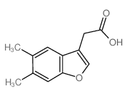 5,6-二甲基-3-苯并呋喃乙酸结构式