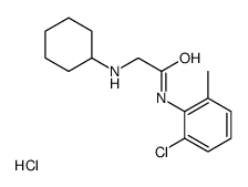 [2-(2-chloro-6-methylanilino)-2-oxoethyl]-cyclohexylazanium,chloride结构式