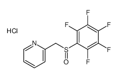 2-[(2,3,4,5,6-pentafluorophenyl)sulfinylmethyl]pyridine,hydrochloride Structure