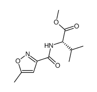 (S)-methyl 3-methyl-2-(5-methylisoxazole-3-carboxamido)butanoate Structure