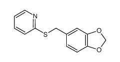 1,2-methylenedioxy-4-(2-pyridylthio)methylbenzene结构式