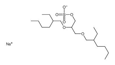 2,3-双[(2-乙基己基)氧基]-1-丙醇硫酸氢钠结构式