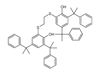 2-[2-[2-hydroxy-3,5-bis(2-phenylpropan-2-yl)phenyl]sulfanylethylsulfanyl]-4,6-bis(2-phenylpropan-2-yl)phenol Structure