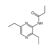 N-(3,6-diethyl-pyrazin-2-yl)-propionamide结构式