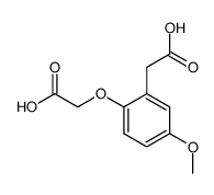 2-(2-(carboxymethoxy)-5-methoxyphenyl)acetic acid结构式