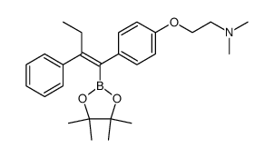 (Z)-1-(4',4',5',5'-tetramethyl-1',3',2'-dioxaborolan-2'-yl)-1-[4''-(2'''-dimethylaminoethoxy)phenyl]-2-phenyl-1-butene Structure