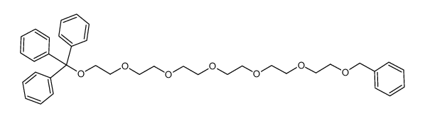 1-(triphenylmethoxy)-17-(phenylmethyloxy)-3,6,9,12,15-pentaoxaheptadecane结构式