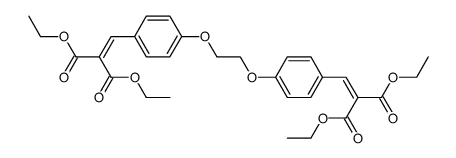 tetraethyl 2,2'-(((ethane-1,2-diylbis(oxy))bis(4,1-phenylene))bis(methanylylidene))dimalonate结构式