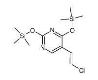 5-((E)-2-Chloro-vinyl)-2,4-bis-trimethylsilanyloxy-pyrimidine Structure