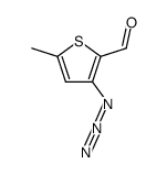 3-azido-5-methyl-2-thiophenecarbaldehyde Structure