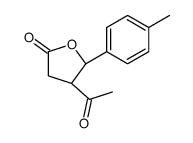 (4S,5S)-4-acetyl-5-(4-methylphenyl)oxolan-2-one Structure