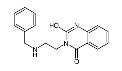 3-(2-苄基氨基-乙基)-1H-喹唑啉-2,4-二星空app结构式