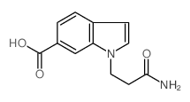 1-(2-Carbamoylethyl)indole-6-carboxylic acid picture