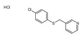 3-[(4-chlorophenyl)sulfanylmethyl]pyridine,hydrochloride Structure