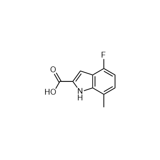 4-Fluoro-7-methyl-1H-indole-2-carboxylic acid structure