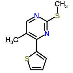 5-Methyl-2-(methylsulfanyl)-4-(2-thienyl)pyrimidine结构式