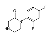 1-(2,4-difluorophenyl)piperazin-2-one结构式