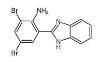 2-(1H-benzimidazol-2-yl)-4,6-dibromoaniline结构式