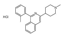 1-(2-methylphenyl)-3-(1-methylpiperidin-4-yl)isoquinoline,hydrochloride Structure