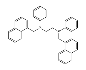 naphthalen-1-ylmethyl-[2-[naphthalen-1-ylmethyl(phenyl)phosphanyl]ethyl]-phenylphosphane结构式