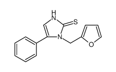 2H-Imidazole-2-thione, 1-(2-furanylmethyl)-1,3-dihydro-5-phenyl picture