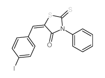 5-[(4-iodophenyl)methylidene]-3-phenyl-2-sulfanylidene-thiazolidin-4-one picture