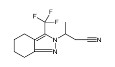 2H-Indazole-2-propanenitrile, 4,5,6,7-tetrahydro-β-methyl-3-(trifluoromethyl)结构式