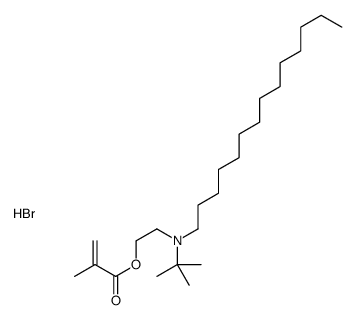 2-[tert-butyl(tetradecyl)amino]ethyl 2-methylprop-2-enoate,hydrobromide结构式