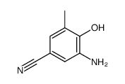 3-amino-4-hydroxy-5-methylbenzonitrile结构式