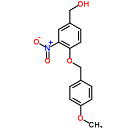 {4-[(4-Methoxybenzyl)oxy]-3-nitrophenyl}methanol结构式