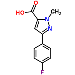 3-(4-Fluorophenyl)-1-methyl-1H-pyrazole-5-carboxylic acid structure